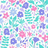 Abstract Painted Meadow Bloom Wallpaper⁠