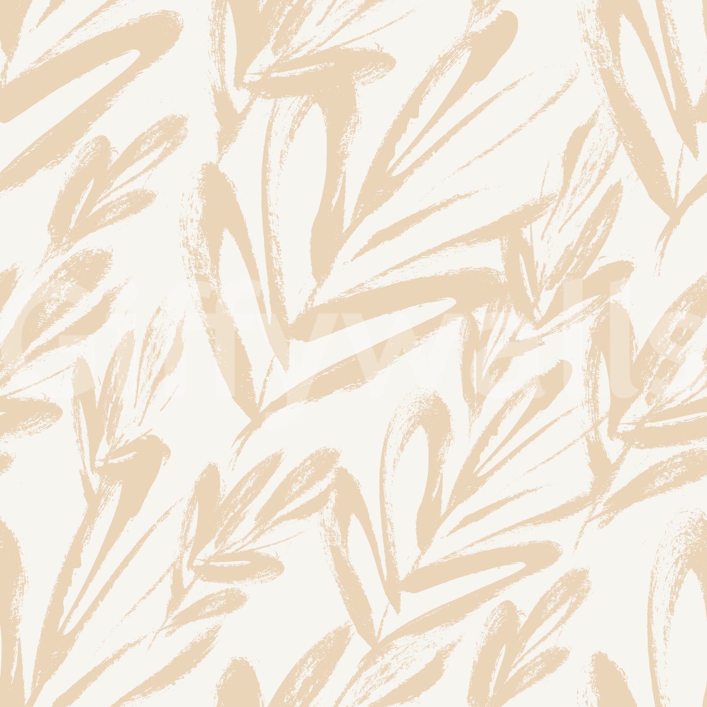 Minimalist Brushstroke Foliage Wallpaper⁠
