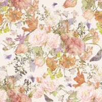 Muted Meadow Botanical Illustration Wallpaper⁠