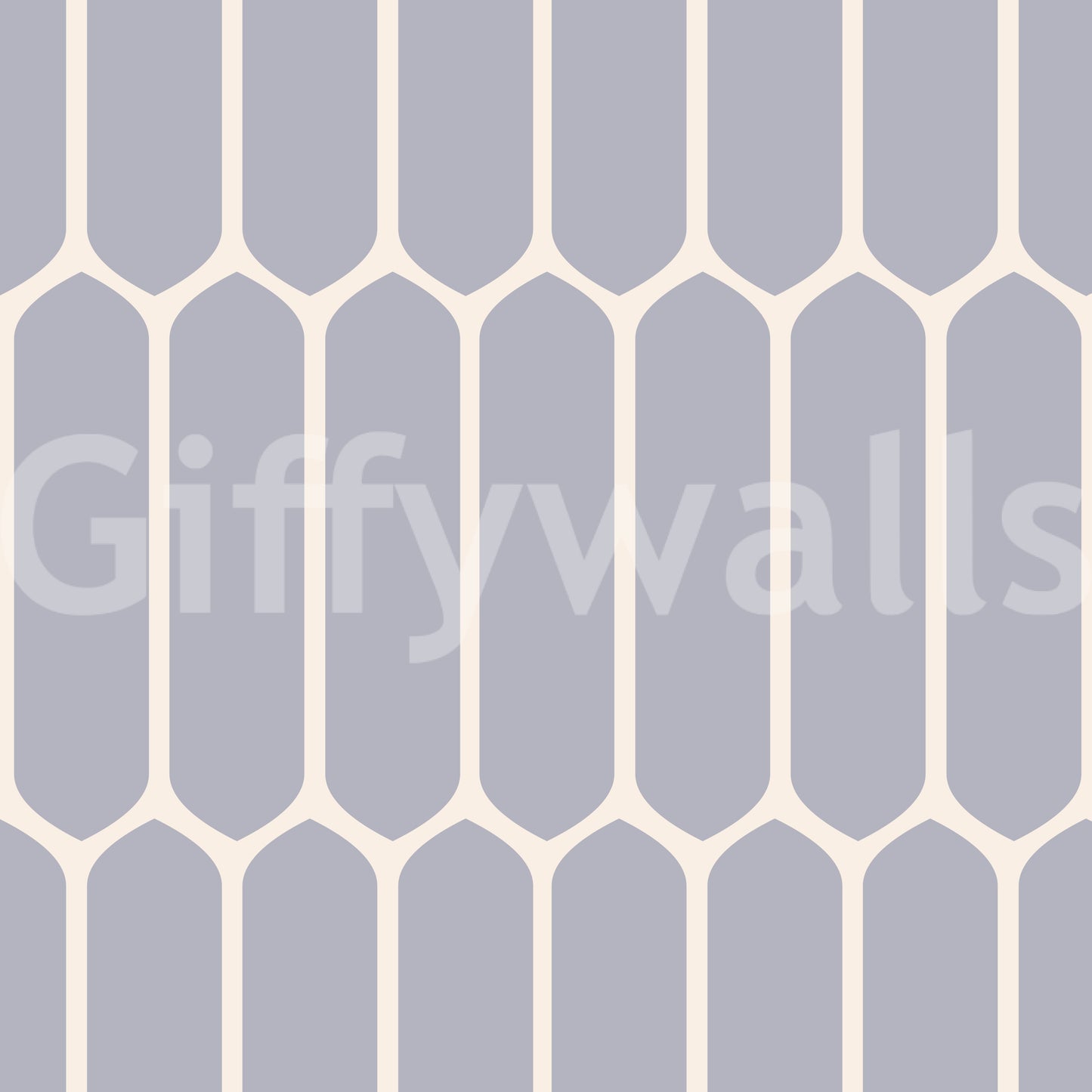 Soft Grey Geometric Arches Wallpaper⁠
