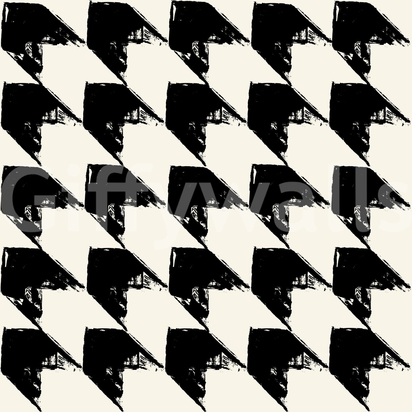 Abstract Ink Geometric Grid Wallpaper⁠