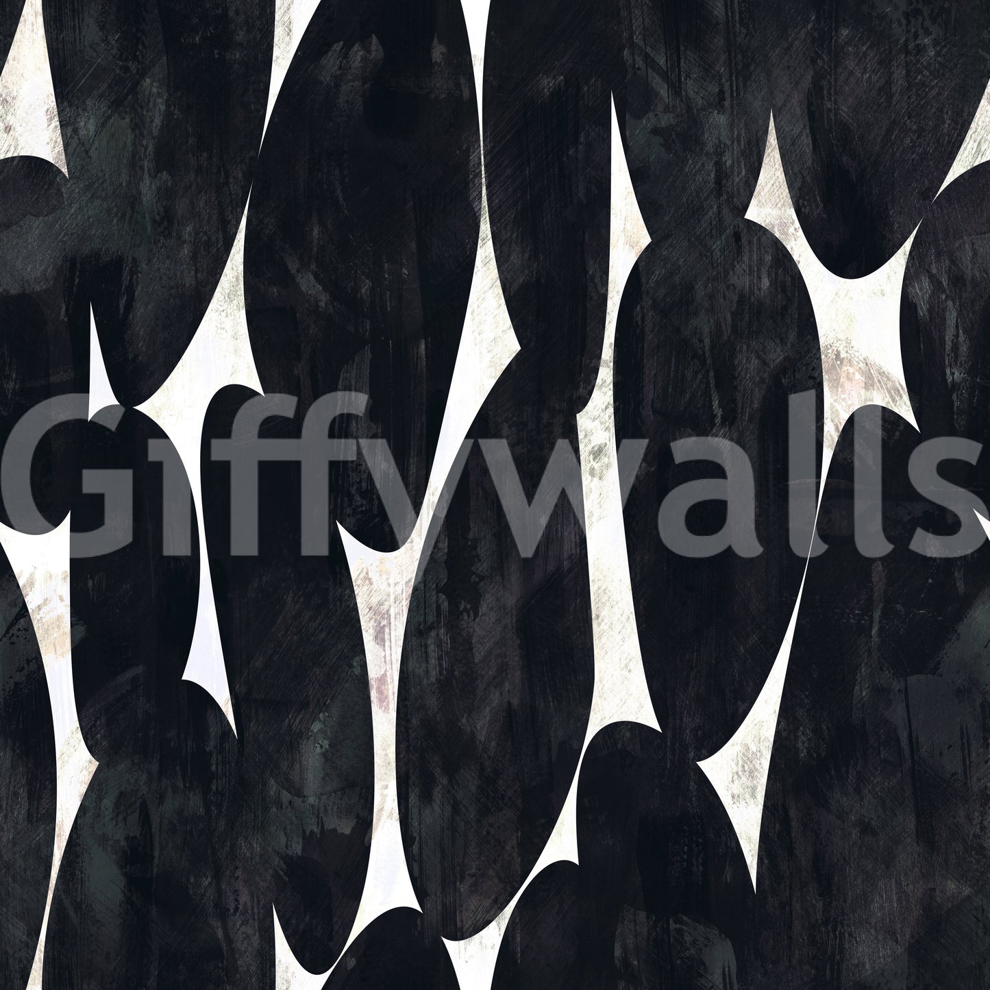 Dark Charcoal Sculptural Forms Wallpaper⁠