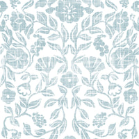 Textured Pastel Botanical Damask Wallpaper⁠