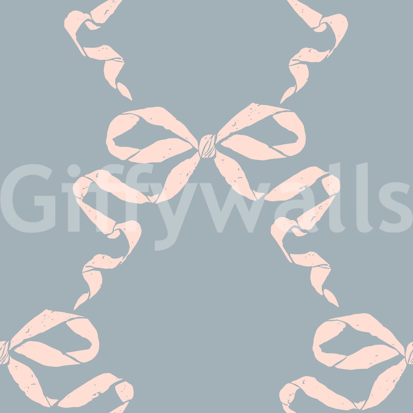 Vintage Pastel Bow Print Wallpaper⁠