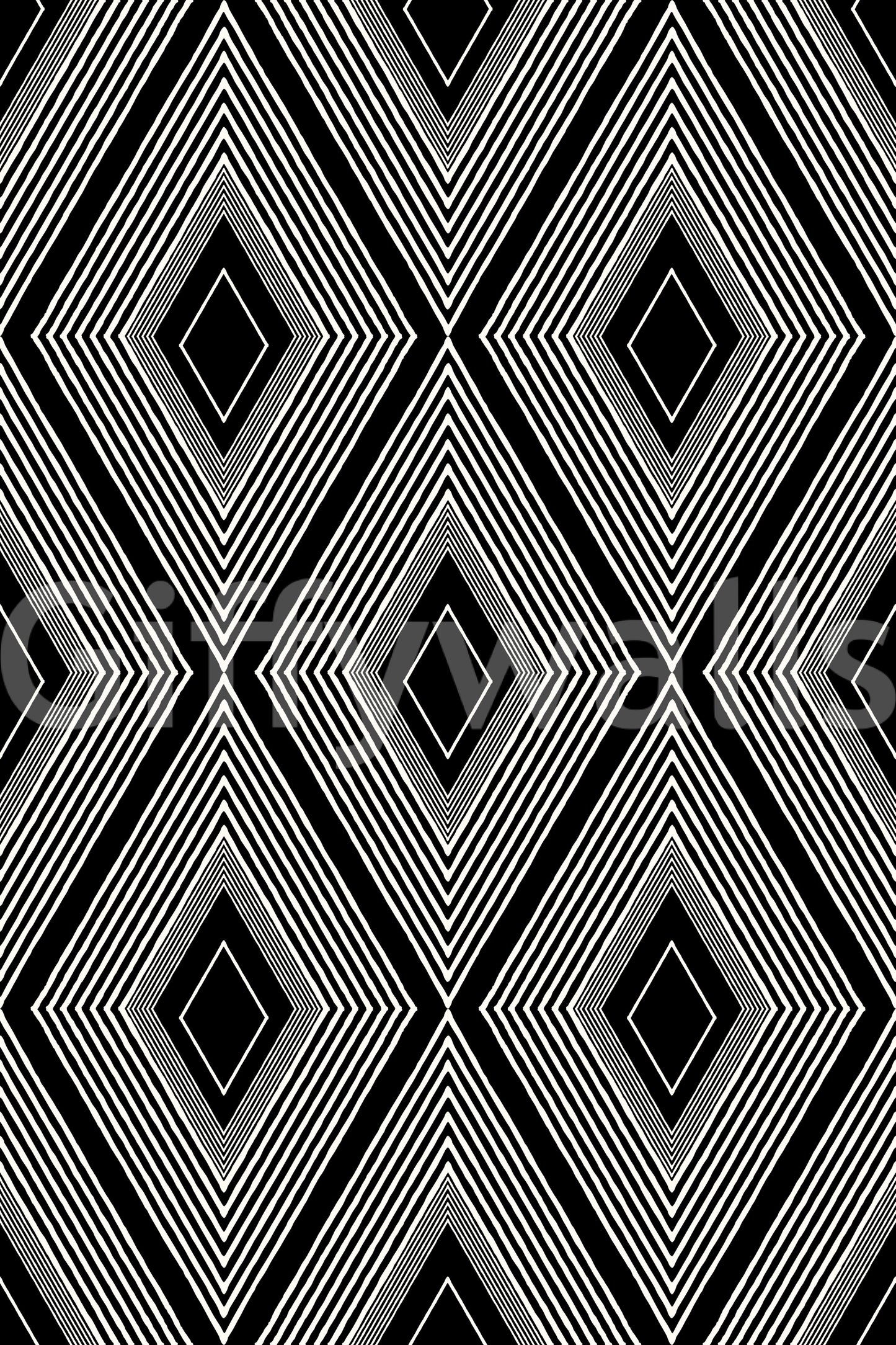 Monochromatic Geometric Diamond Lattice Wallpaper⁠