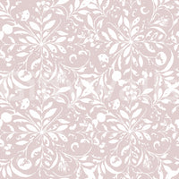 Minimalist Blush Flora Motif Wallpaper⁠