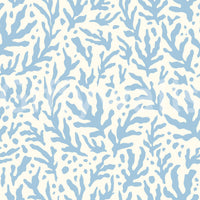 Abstract Seaweed Blue Pattern Wallpaper⁠