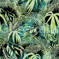 Abstract Tropical Palm Overlay Wallpaper⁠