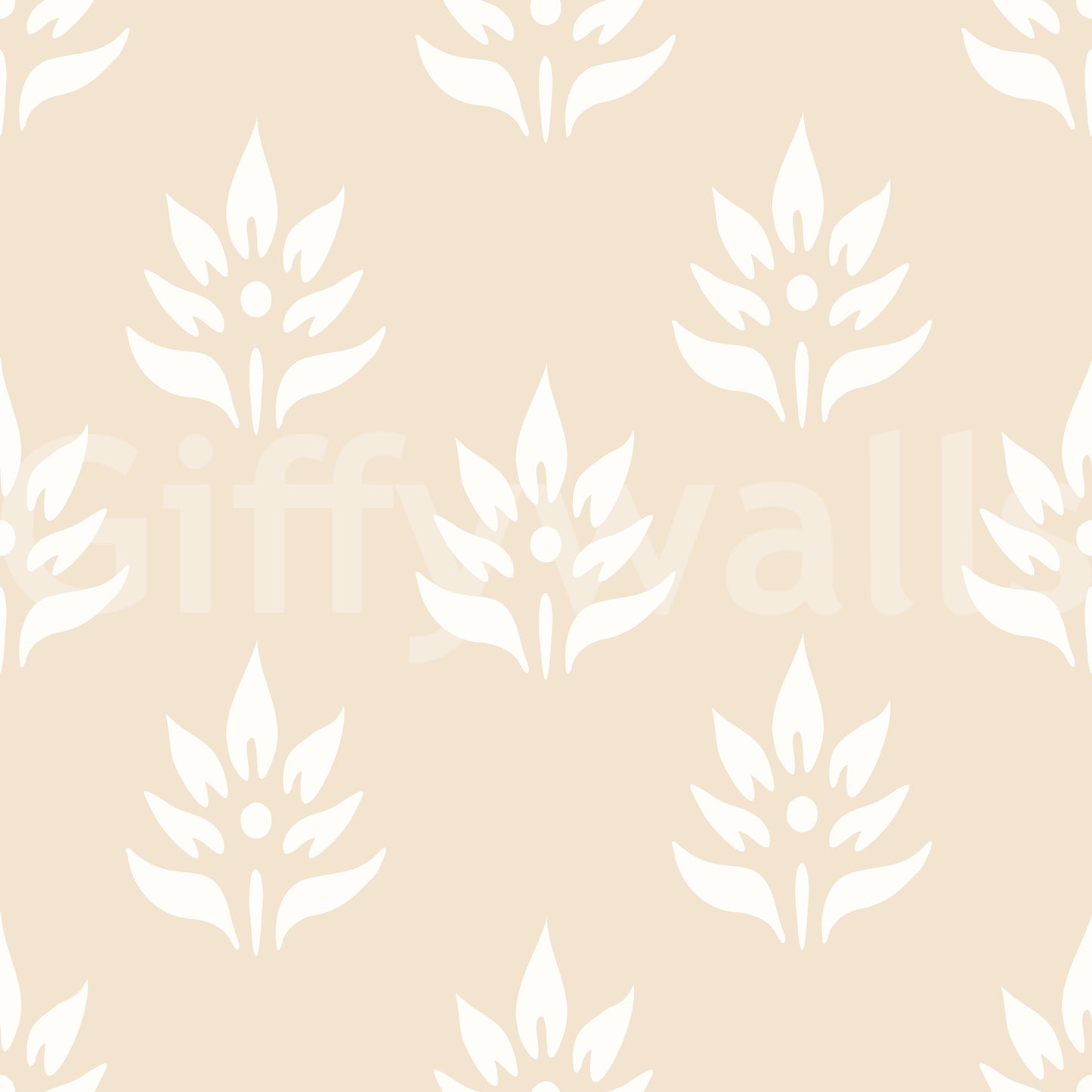 Minimalist Botanical Motif Wallpaper⁠
