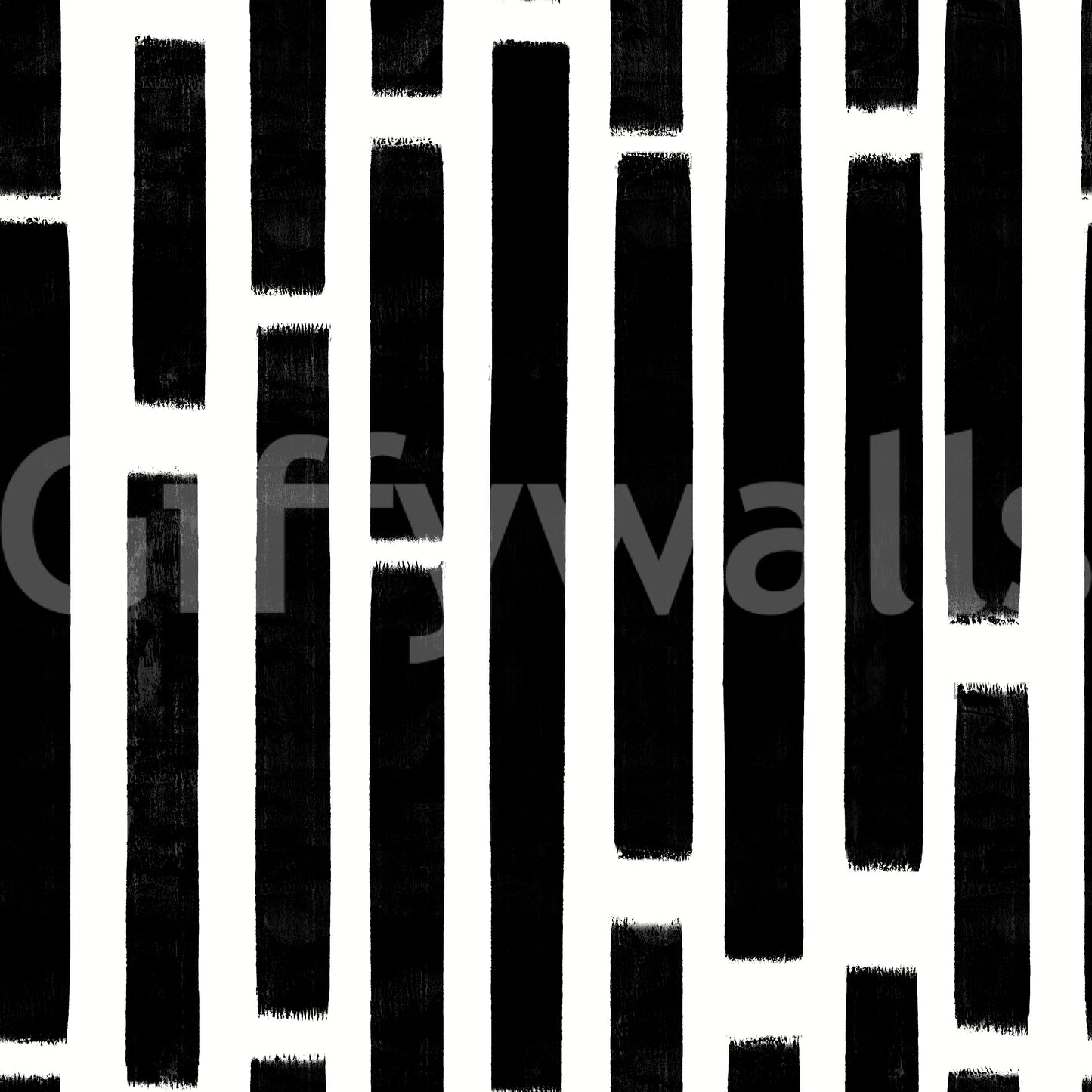 Monochrome Painted Vertical Bars Wallpaper⁠