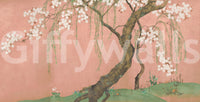 Blossoming Willow Sakura Landscape Wall Mural