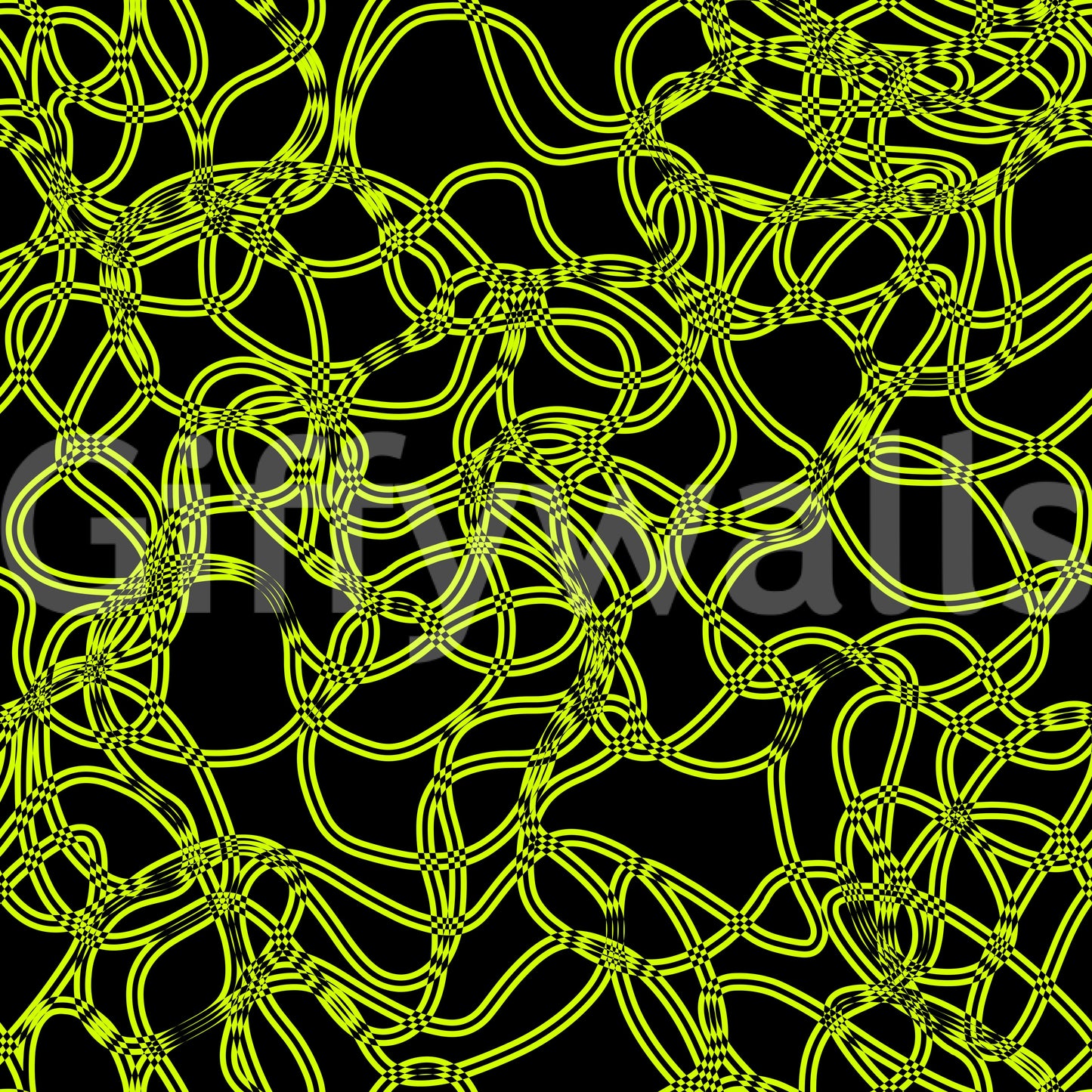 Electric Neon Grid Lines Wallpaper⁠