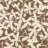 Rustic Botanical Silhouette Wallpaper⁠