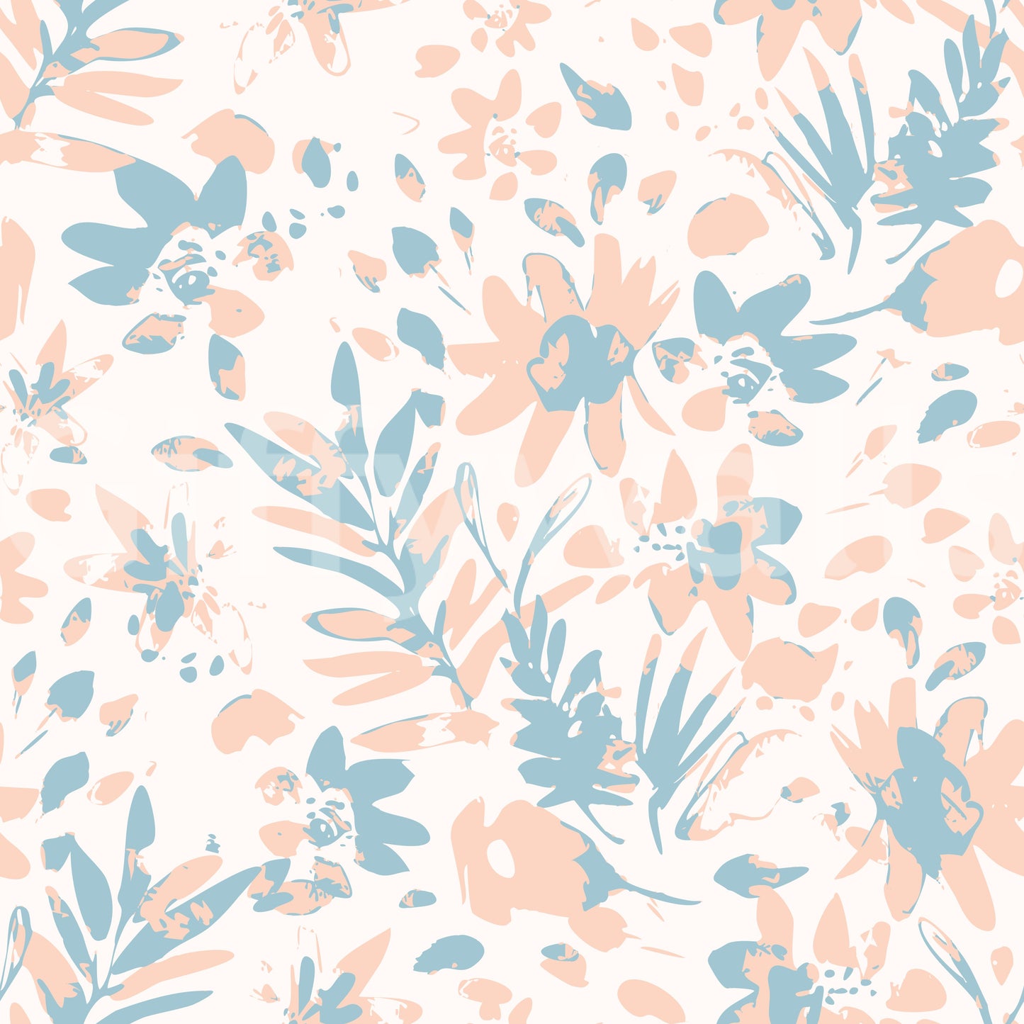 Soft Watercolor Petal Motif Wallpaper⁠