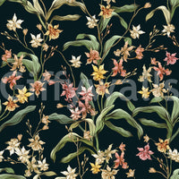Midnight Botanical Orchard Wallpaper⁠