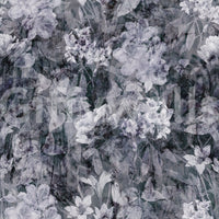 Midnight Flora Grunge Wallpaper⁠