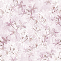 Pink-and-white blooms give the wallpaper a pretty, dreamy look GD12352