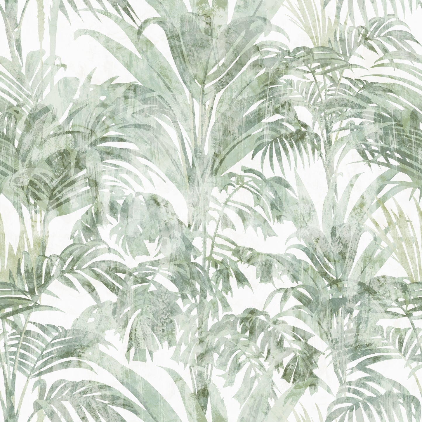 Sage Botanical Palm Fronds Wallpaper⁠