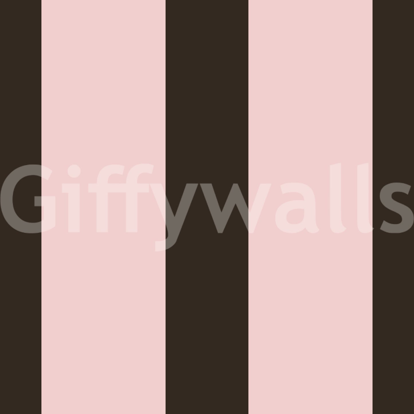 Mocha and Blush Striped Pattern Wallpaper⁠