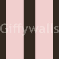 Mocha and Blush Striped Pattern Wallpaper⁠