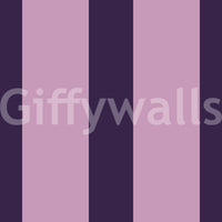 Deep Plum and Soft Lilac Vertical Stripes Wallpaper⁠