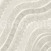 Minimalist Flowing Line Etching Wall Mural