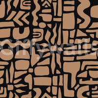 Abstract Earth Toned Geometric Shapes Wallpaper⁠