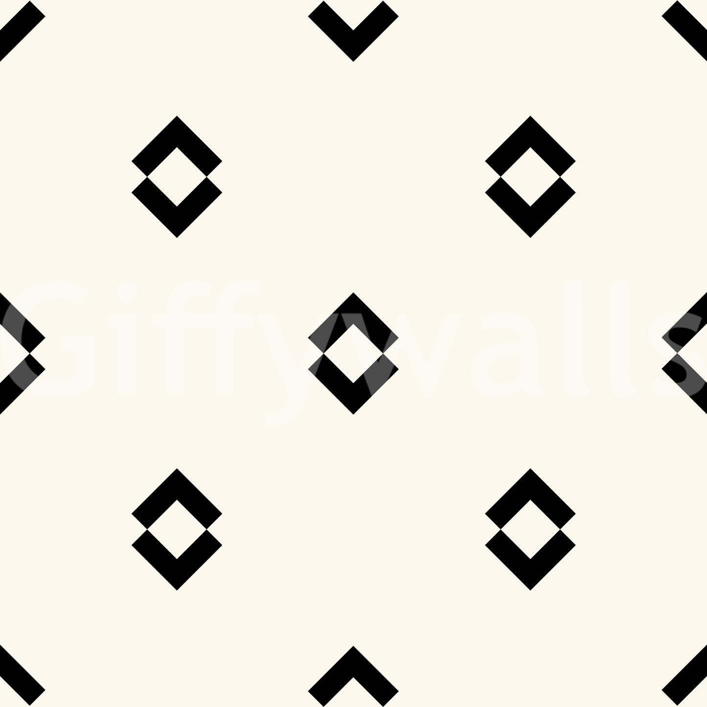 Minimalist Black and White Geometric Diamond Grid Wallpaper⁠