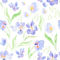 Soft Lavender Botanical Garden Wallpaper⁠