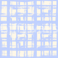 Abstract Cream and Blue Plaid Wallpaper⁠
