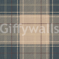 Winter Heritage - Tartan Checkerboard Plaid Block - Crisp Indigo Tint Wallpaper⁠