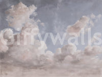 Ethereal Drift Painted Sky Wall Mural