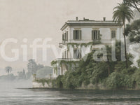 Vintage Villa by the Water Wall Mural