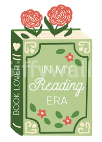 Book Lover Reading Era Wall Mural