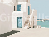 Mediterranean Sea Breeze Study Wall Mural
