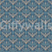 Midnight Lotus Bloom Geometric Wallpaper⁠