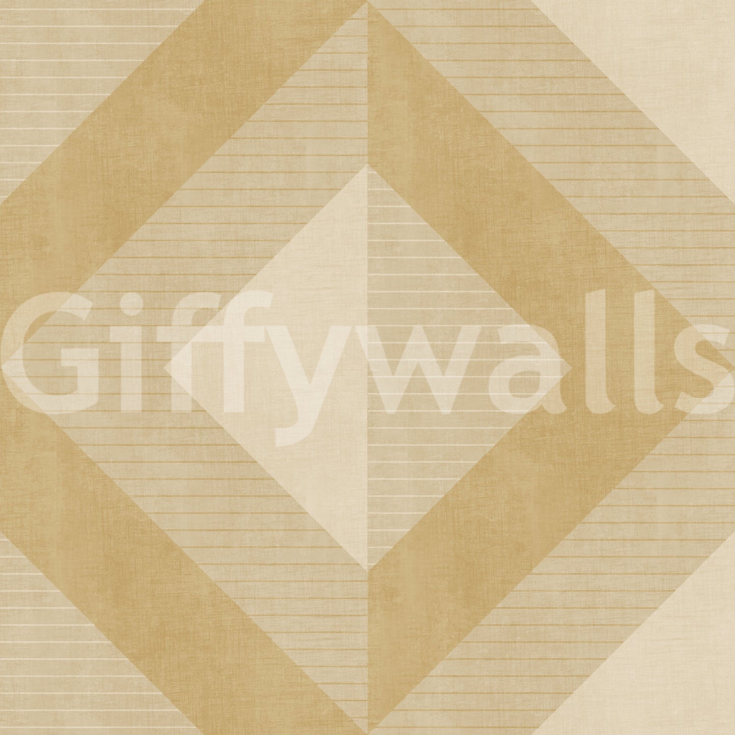 Golden Geometric Diamond Motif Wallpaper⁠