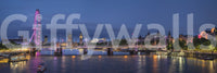 Evening Lights over the River Thames Wall Mural