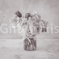 Muted Floral Still Life Study Wall Mural