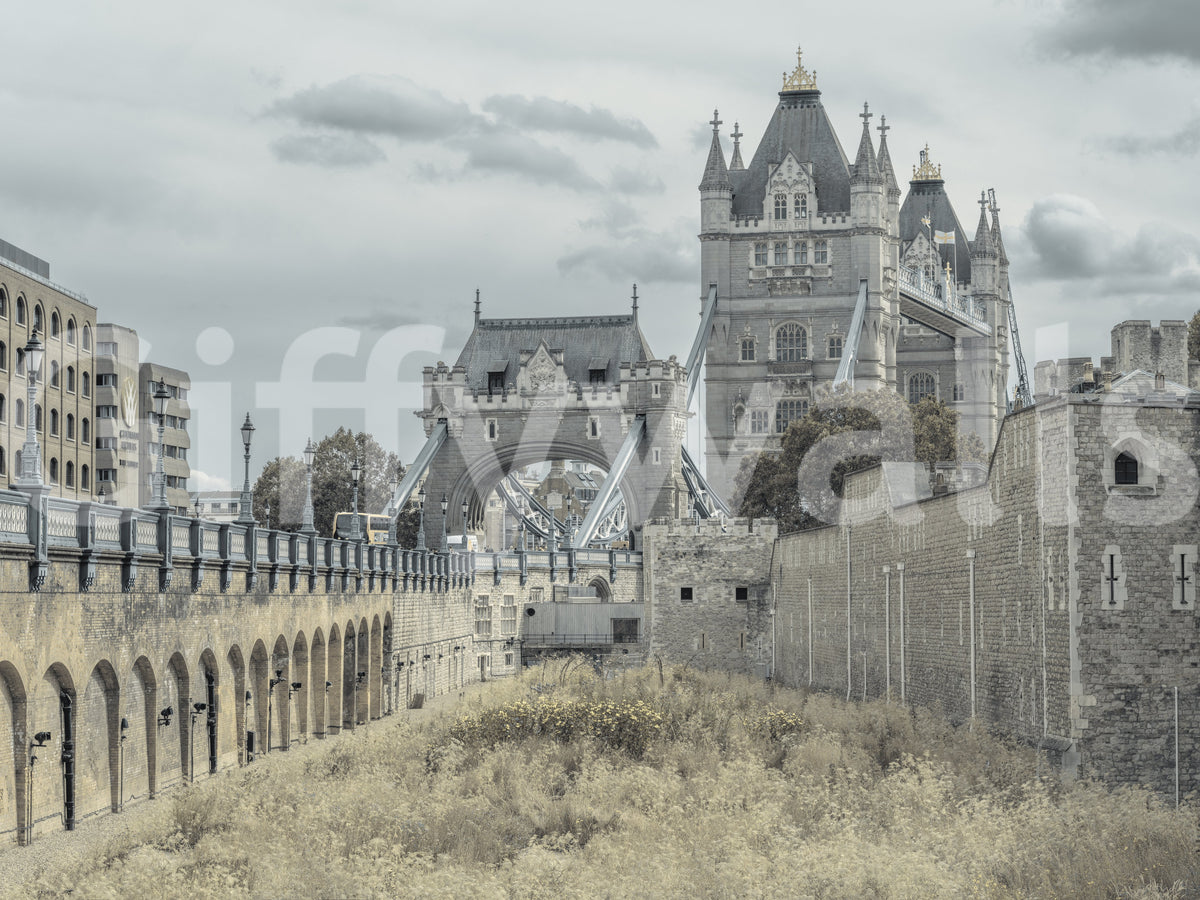 Gothic Stone Bridge Heritage View Wall Mural