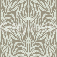 Neutral Botanical Leaf Symmetry Wallpaper⁠