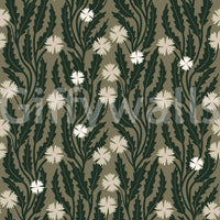 Forest Meadow Botanical Illustration Wallpaper⁠