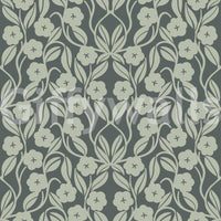 Sage Botanical Scroll Damask Wallpaper⁠