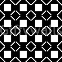 Minimalist Black and White Geometric Grid Wallpaper⁠