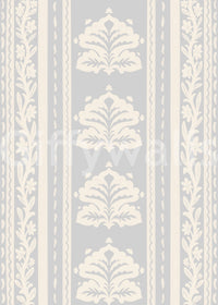 Soft Grey Heritage Damask Wallpaper⁠