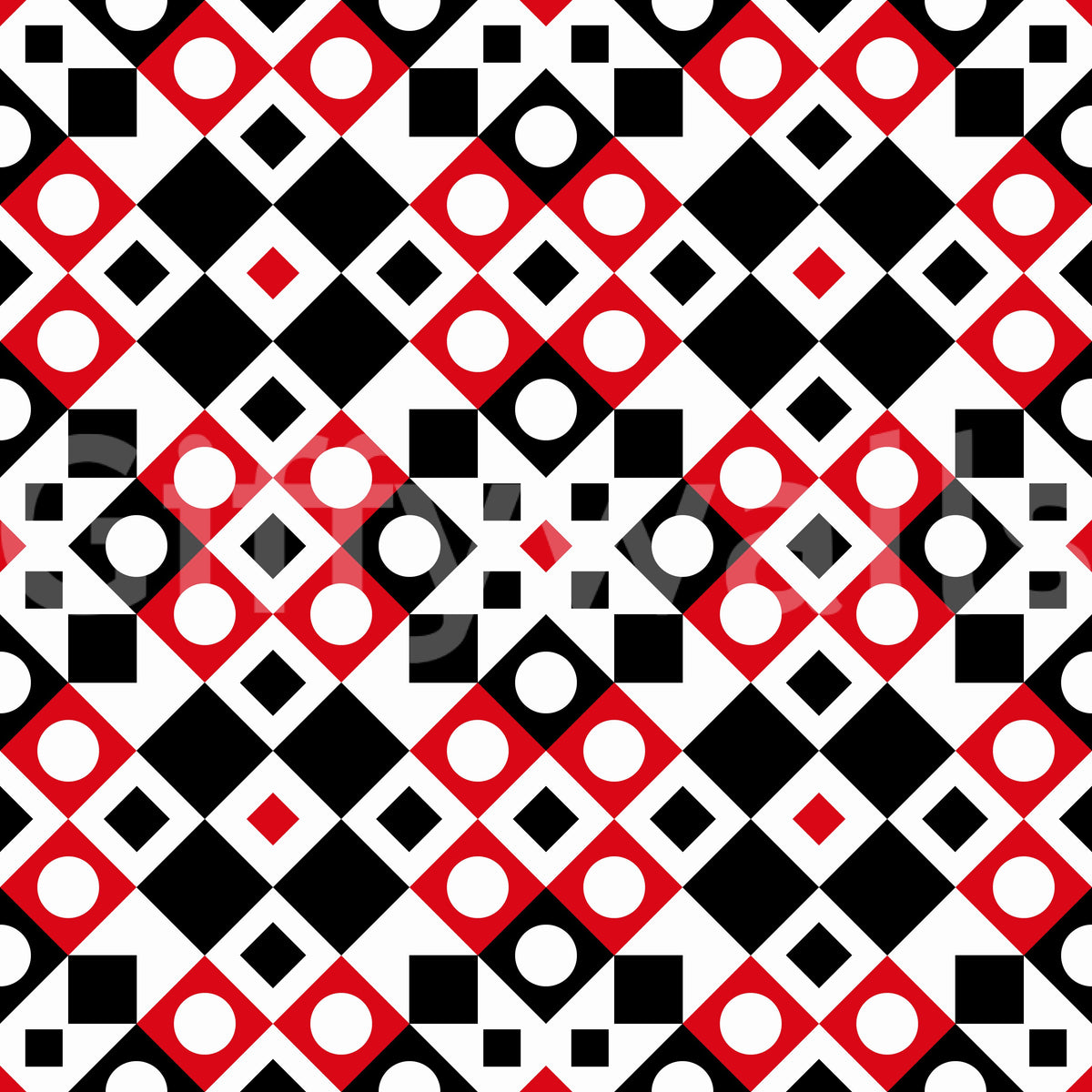 Abstract Checkered Circle Graphic Wallpaper⁠