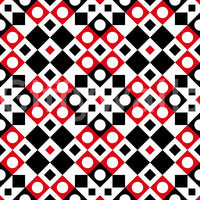 Abstract Checkered Circle Graphic Wallpaper⁠