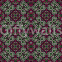Heritage Folk Embroidery Motif Wallpaper⁠