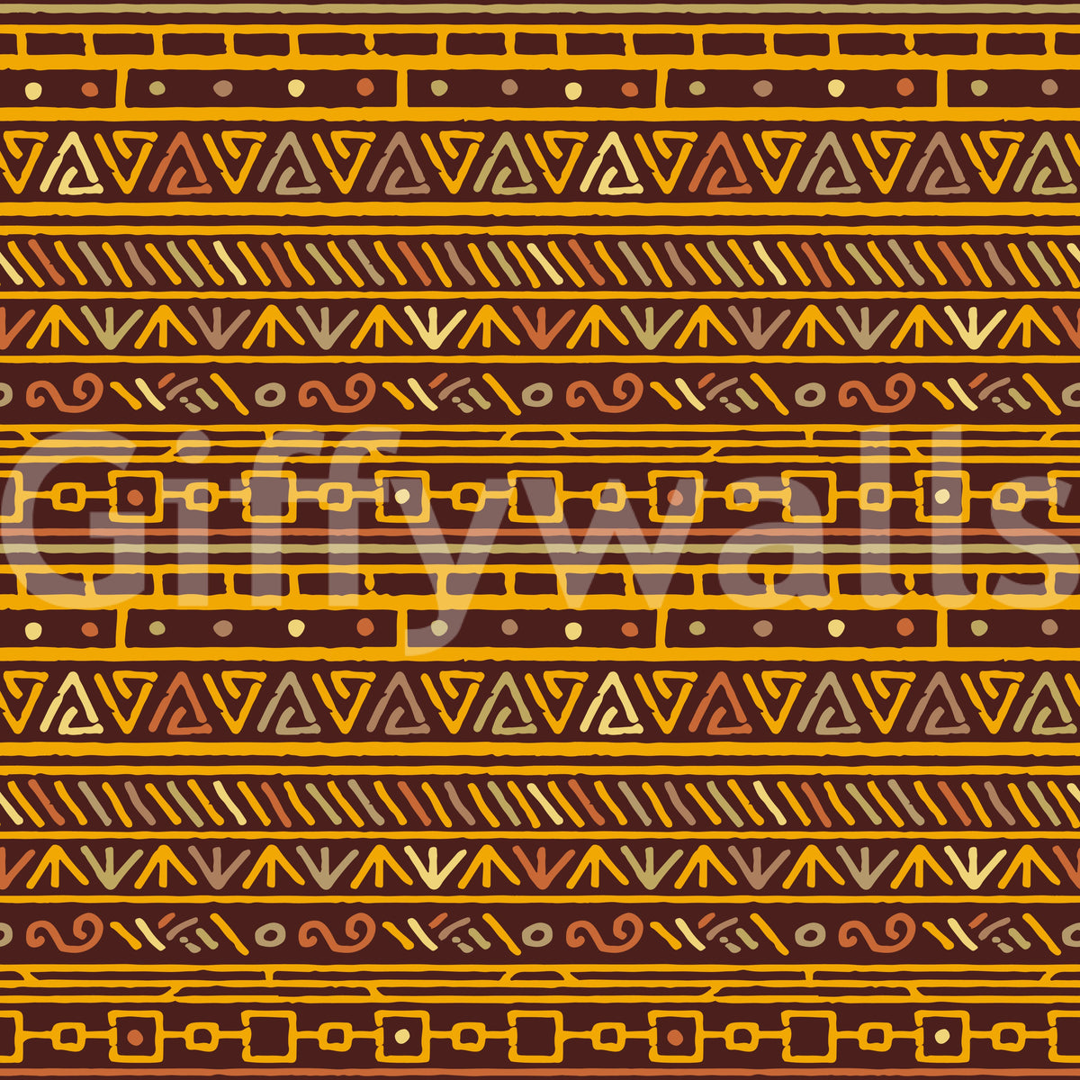 Geometric Hand-Drawn Tribal Bands Wallpaper⁠