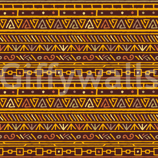 Geometric Hand-Drawn Tribal Bands Wallpaper⁠